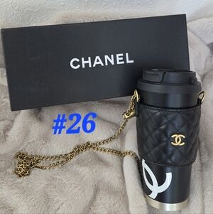 #26 Chanel CC Travel Mug With Chain Strap GWP New In Box